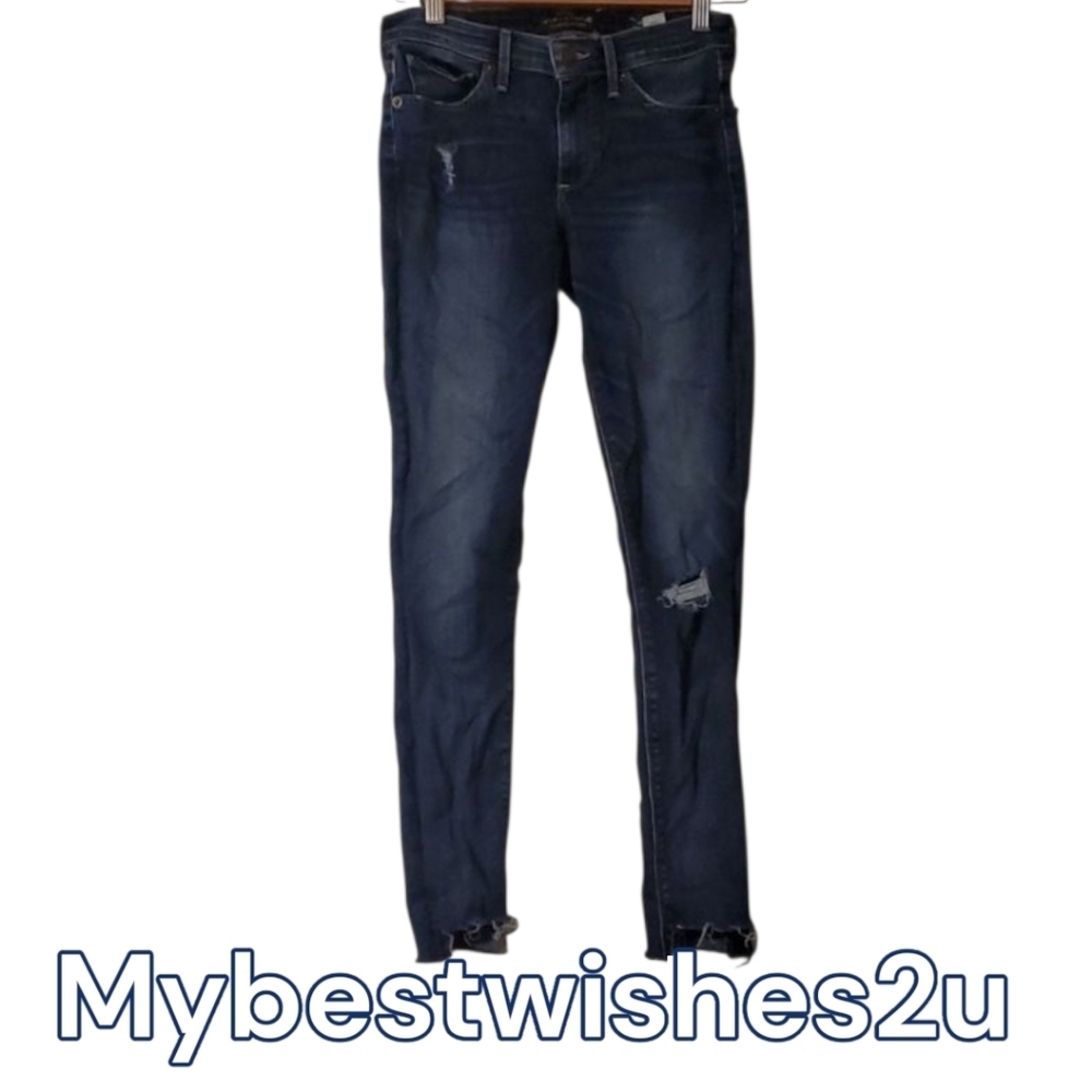 Lucky Brand Jeans Women's Size 00 24 Blue Skinny Jeans Ava Skinny Ankle Boho - Picture 4 of 12